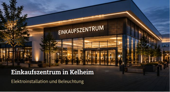 Einkaufszentrum in Kelheim – Elektroinstallation und Beleuchtung Einkaufszentrum in Kelheim – Elektroinstallation und Beleuchtung